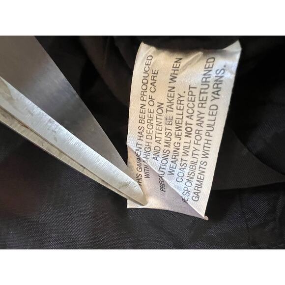 Vintage Y2K Coast Brown 100% Silk Multicolored Floral Halterneck Back Tie Top - Picture 6 of 7